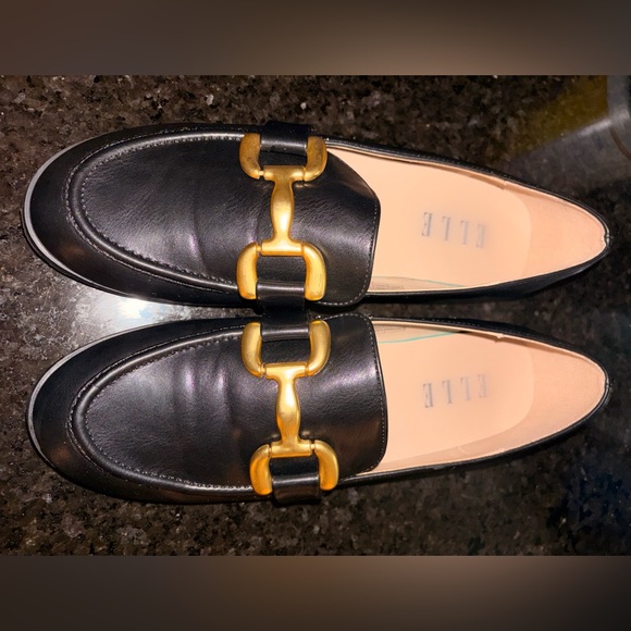 Elle Shoes - Elle Georgina Oversized Bit-Buckle Loafer